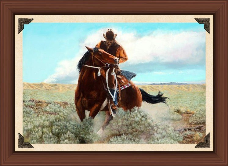 "A Little Attitude Adjustment", Limited Edition Western Canvas Print - Ted Sorensen, Western Art