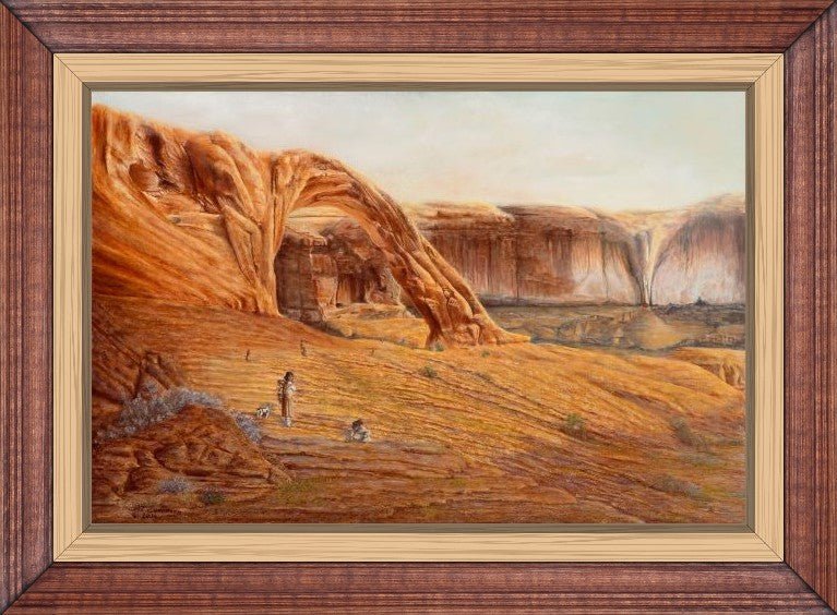 "Ancient Ones At Corona Arch" Limited Edition Western Art Canvas Print - Ted Sorensen, Western Art