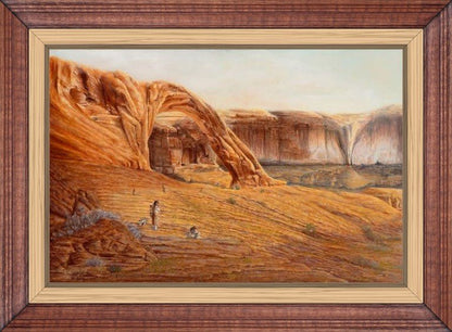 "Ancient Ones At Corona Arch" Limited Edition Western Art Canvas Print - Ted Sorensen, Western Art