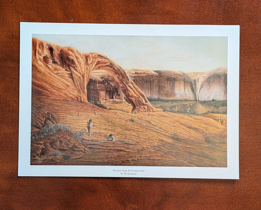 Ancient Ones at Corona Arch open print by Ted Sorensen depicting a western desert landscape with rock formations