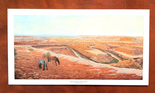 "Dead Horse Point-Bi'Gone Days" Open Edition Fine Art Print - Ted Sorensen, Western Art