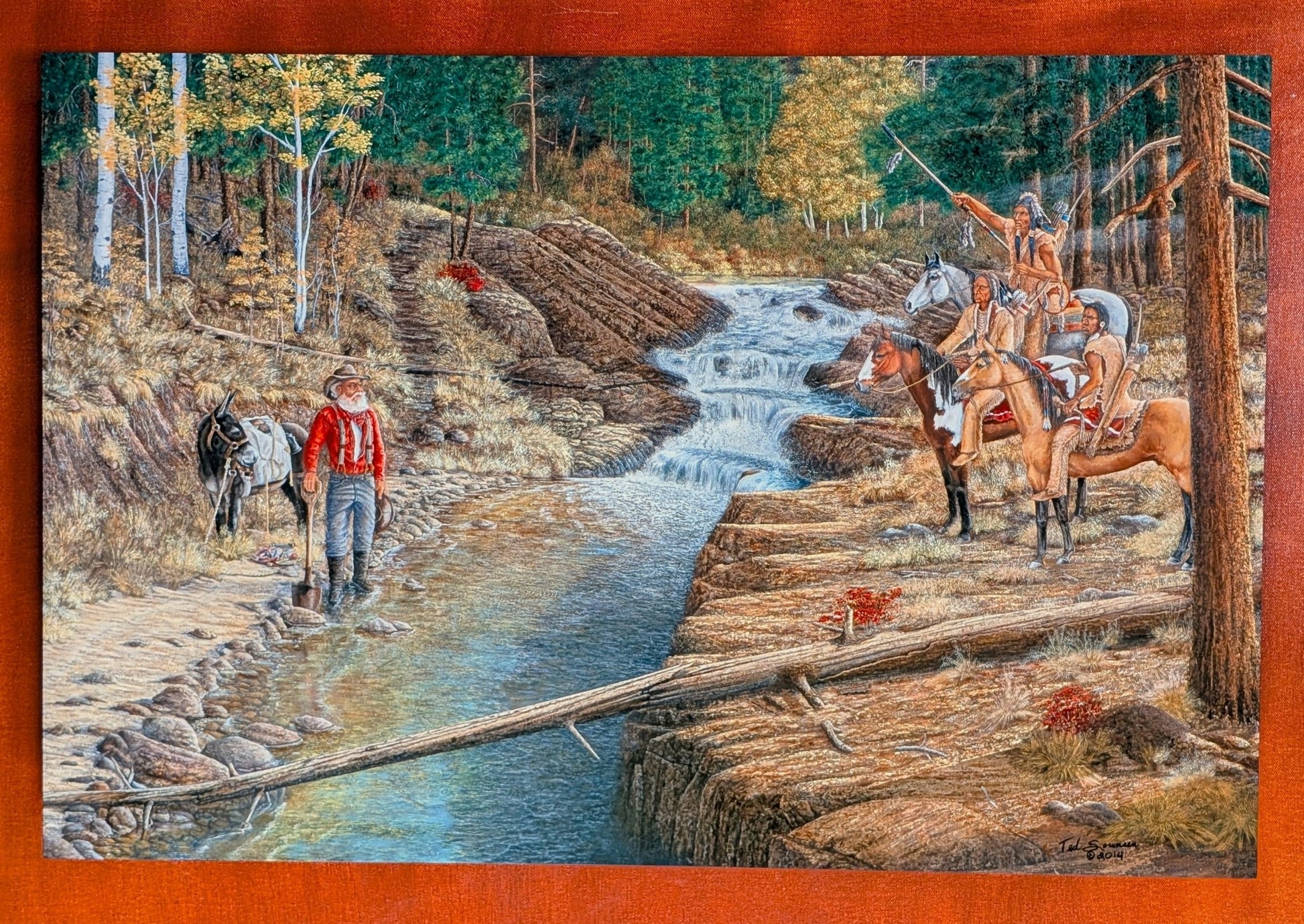 Eviction Notice, Western Art Metal Print - Ted Sorensen, Western Art