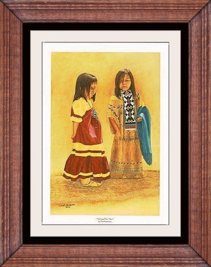 "Waiting Our Time" ... Native American Open Edition Art Print - Ted Sorensen, Western Art